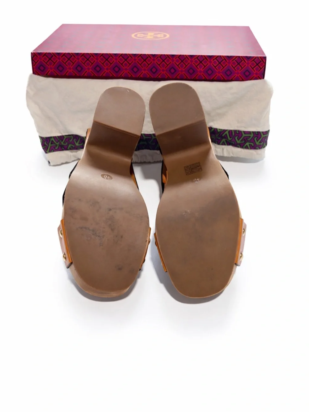 TORY BURCH Blythe Platform Slingback Sandals with Box and Dust Bag!